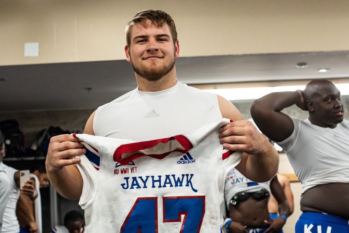 KU_Football's tweet photo. good morning to everyone specifically @JaredCasey7 https://t.co/1gBRrELH9h