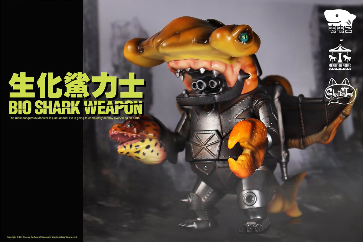_myplasticheart's tweet photo. Devil Shark has taken on a new form! Bio Shark Weapon takes the original design by @momocostudio and fuses it with the work of @ghostfoxtoys to create a new unique creature. Available for pre-order now at https://t.co/1C8SIhuMCg #devilshark #bioweapon
https://t.co/qb2juZTkFo https://t.co/Tt25dH7NRp