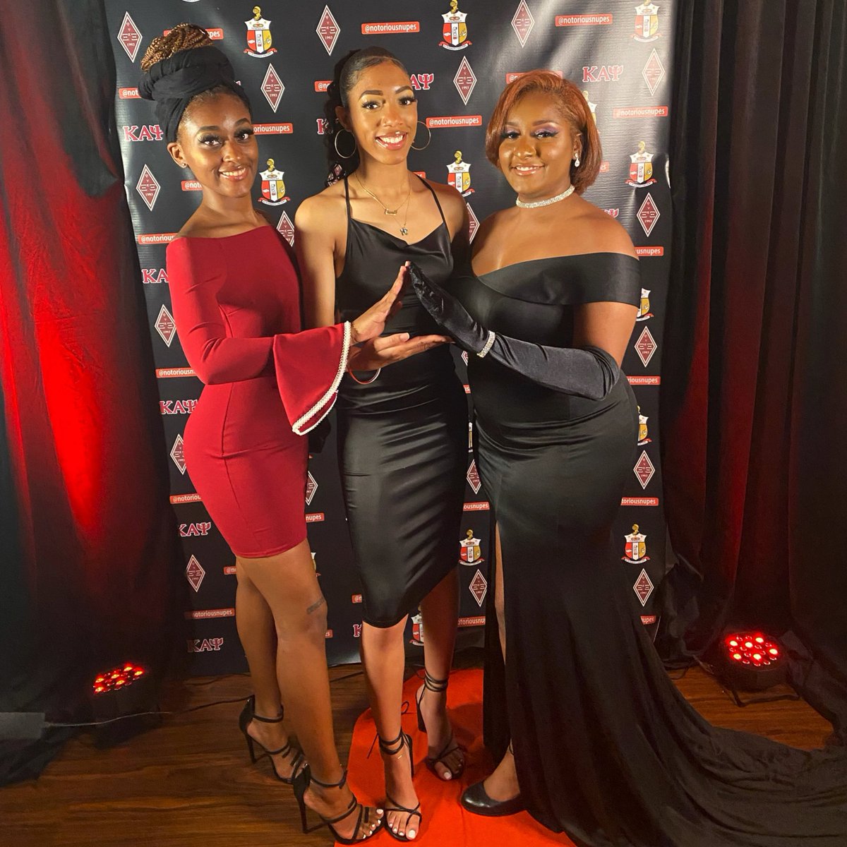 Soror Calloway, Soror Comer, and Soror Walker attended the Nupe Gala hosted by @notoriousnupes in Akron Ohio! It was truly a great event thanks for having us ❤️