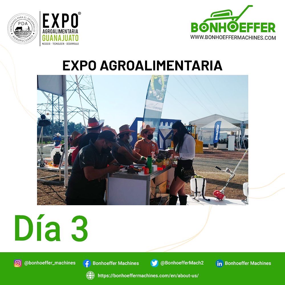 BonhoefferMach2's tweet photo. Algunos aspectos destacados de nuestro Día 3 en Expo Agroalimentaria. Estén atentos para más actualizaciones. #BonToExpo https://t.co/maWCZrrTwt