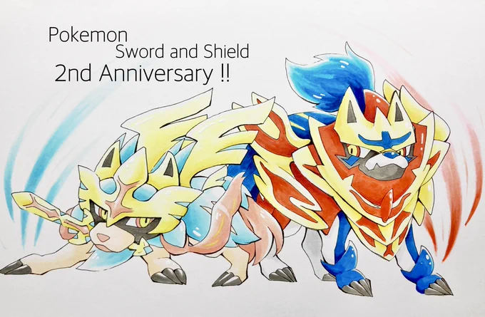 歴代伝説ポケモンで1番大好きな2匹のワンちゃん🐕
剣盾2周年おめでとうございます!✨
#剣盾2周年
#ポケモン剣盾2周年 