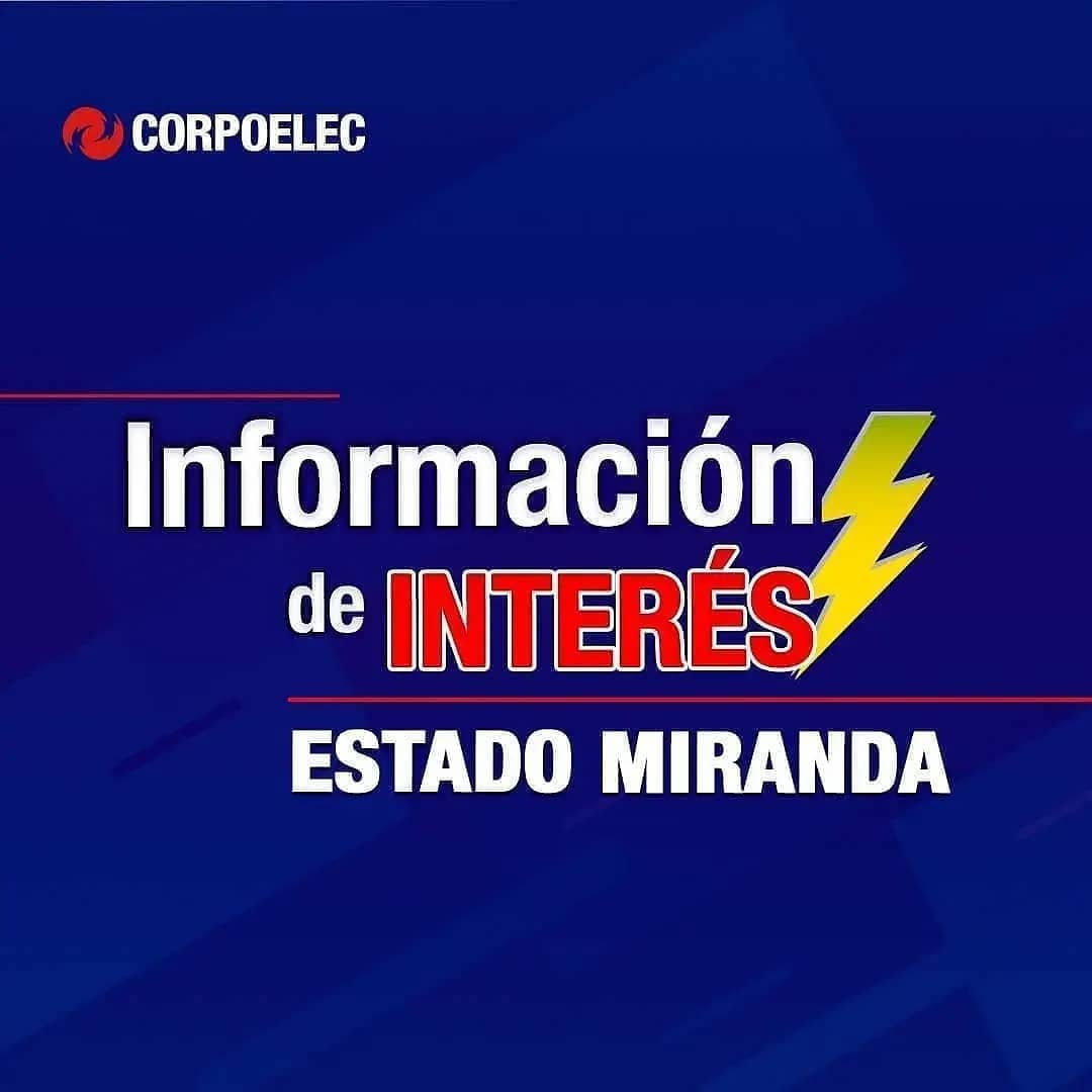 CorpoelecInfo's tweet photo. #MantenimientoProgramado 🛠️ || Trabajadores de @CorpoelecMiran ejecutarán labores de revisión y sustitución de equipo en el municipio #Baruta, este #14Noviembre para optimizar el 🆂🅴🅽 en la entidad.

¡Te queremos mantener informado! https://t.co/bU9Jp48T5J
