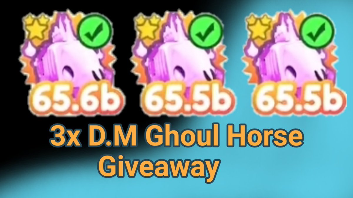 ImagesThatWierd's tweet photo. 3 DARK MATTER GHOUL HORSE GIVEAWAY 

How to enter?
- Like
- Retweet
- Subscribe to https://t.co/MaBC2EZPDS
- Send proof 

3 winners!!!
Ends in 4 days

#giveaway #Roblox #free #PetSimulatorX https://t.co/jHlSfiG9Ut