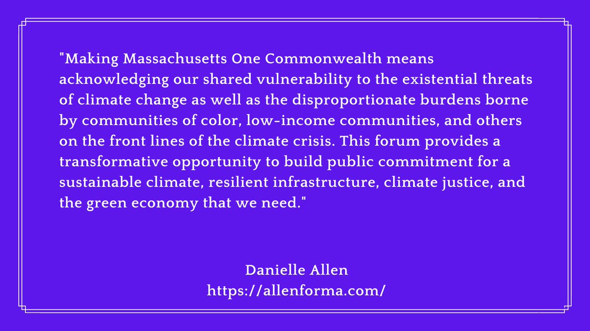 I'm inviting you to A Livable Future - How Can MA Lead on Climate Change, a statewide online forum at 7PM on 11/14. Register at bit.ly/massclimateact…. Here is what candidate for Governor @AllenforMA says about the importance of this #climatecrisis forum #mapoli