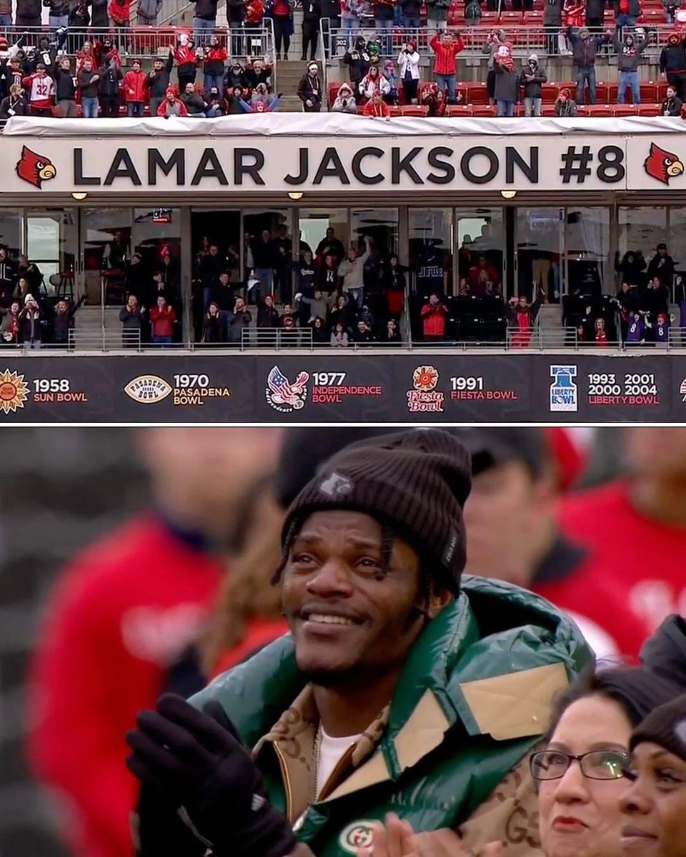 KimKimbo30's tweet photo. Lamar, you deserve the whole world!!! This crazy Texas bred ravens fan loves you to pieces!!!! #Cardnation https://t.co/EU393G1SHQ