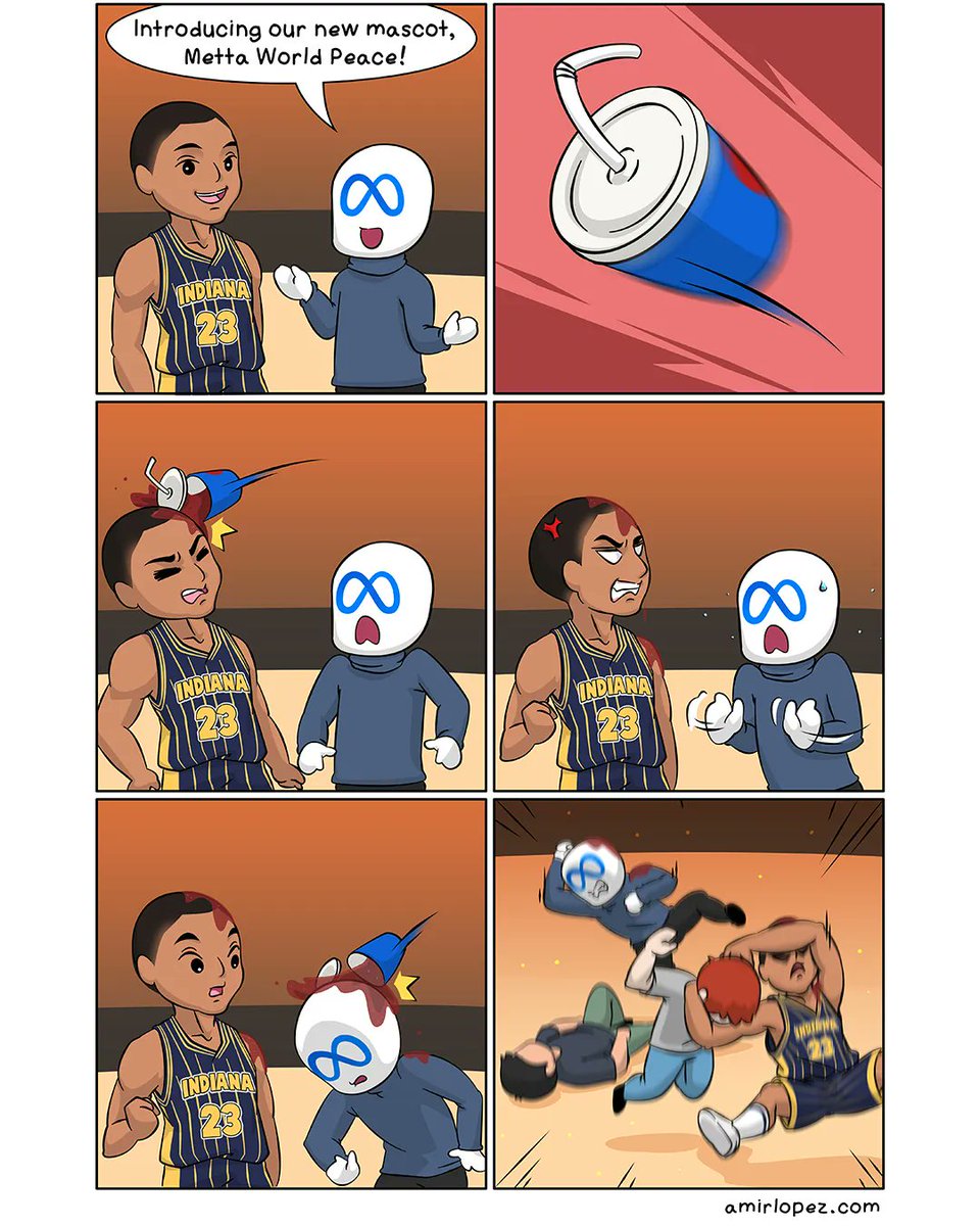 amirlopezcomics's tweet photo. Meta Mania
#amirlopez #comic #webcomic #cartoon #funnycomic #dailycomics #comics #metamemes #metameme #mettaworldpeace #ronartest #nbamemes #nbajokes #nbahumor https://t.co/cTYDketh1h
