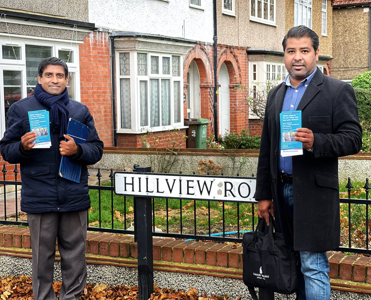 iamaamirharoon's tweet photo. Great talking to residents in #Sutton North Ward this morning. Excellent feedback and support from residents. Most of the residents believe, a change is crucial as the current LibDems run Sutton council have let them down.
#Conservatives #ToryCanvass #SuttonConservatives https://t.co/PKppQSsYse