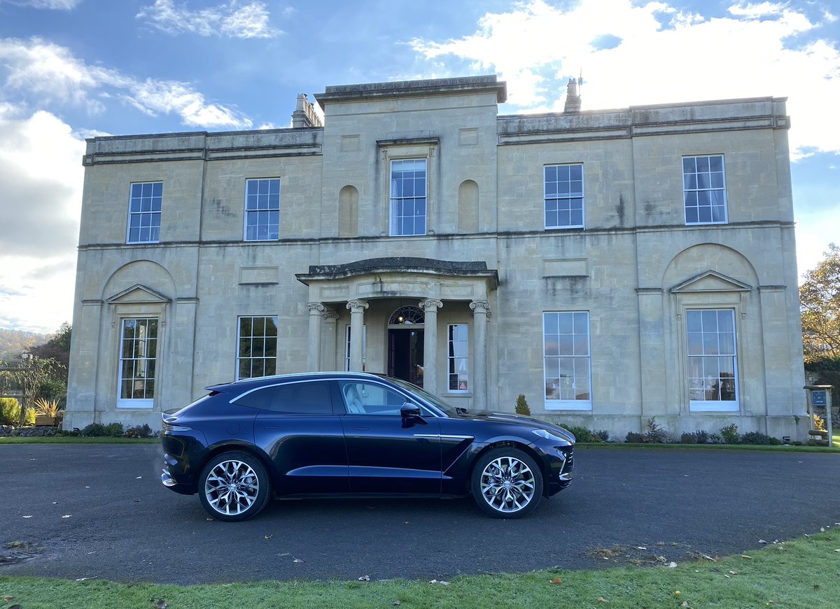 MarkMjames92's tweet photo. Lovely #Astunday morning for an @astonmartin #DBX drive home from Avon. Thank you @AstonMartinWork. Finally get to confirm for myself what an amazing #SSUV this is! One minute a sublime #GT and at one touch she’s a lovely B Road blast of a #sportssalloon Automotive witchcraft 😍 https://t.co/rvdxtPBV5r