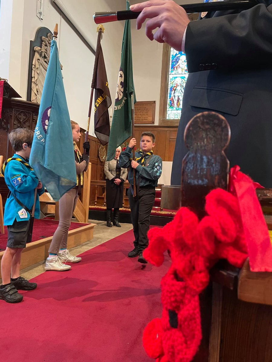 Fantastic turn out for Remembrance Parade today; well done everyone.
Some great Poppy art created by our Cubs as well
<a href="/Edge_Scouting/">Alderley District Scouts</a>, <a href="/CheshireScouts/">Cheshire Scouts</a> #RemembranceSunday