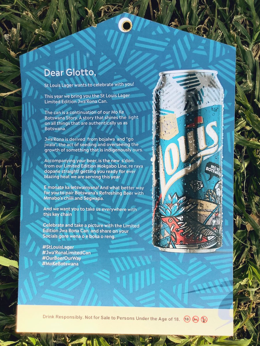 glottobrand's tweet photo. #StLouisLager #JwaRonaLimitedCan #OurBeerOurWay #MoKeBotswana #GlottoGlow 🤩 We are going to give away a complimentary can with all our purchases this week (while stock lasts) Only to the Glotto Gids above the age of 18 ✨ https://t.co/TRTORzx6dC