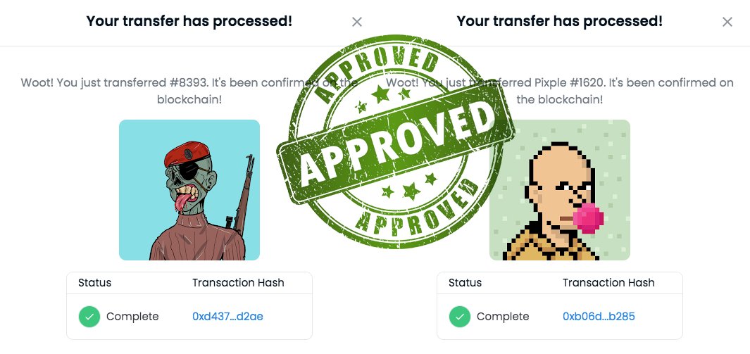 PixpleColl's tweet photo. Congratulations @EthMaverick! Transferred NFTs.

Do you want to participate in new giveaways and future benefits?
Join the family and have fun. Follow me and hold a Pixple!

OpenSea: https://t.co/c44kUqngug

#NFT #Opensa #NFTGiveaway  #PolygonNFTs https://t.co/qJWBQfmSgX