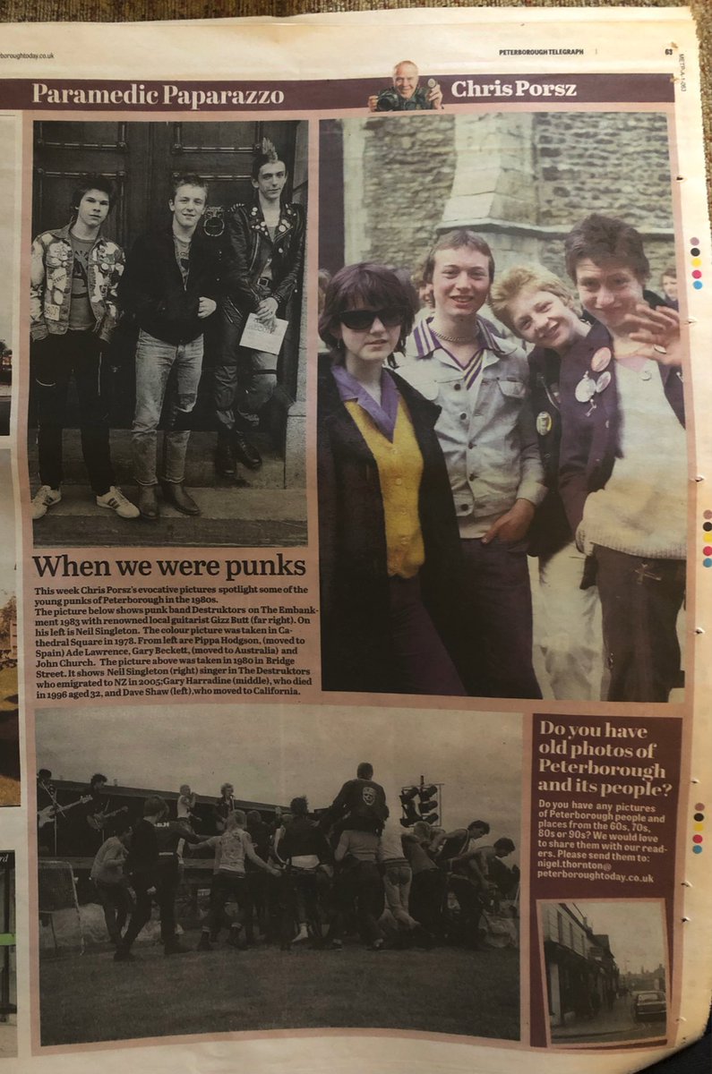 ColinYoungAWA's tweet photo. Mrs.Y just spotted me in the #mosh in this week’s @peterboroughtel #punk feature by @Porszphotos 
#destructors82 #punkrock #punksnotdead https://t.co/FmqU5gJX0I