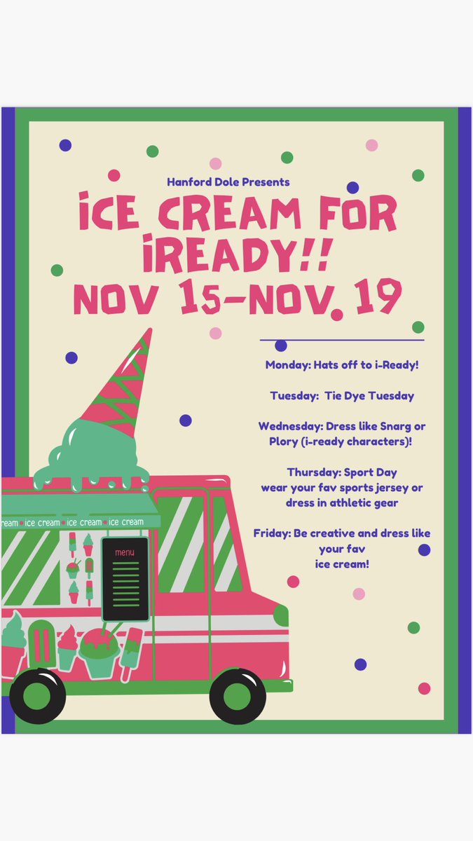 We’re so excited for the iReady Spirit Week! Hats off to i-Ready starts tomorrow #DoleStrong <a href="/HDBobcats/">Hanford Dole Bobcats</a> @RivasPrincipal <a href="/RSSchoolsNC/">Rowan-Salisbury Schools</a>