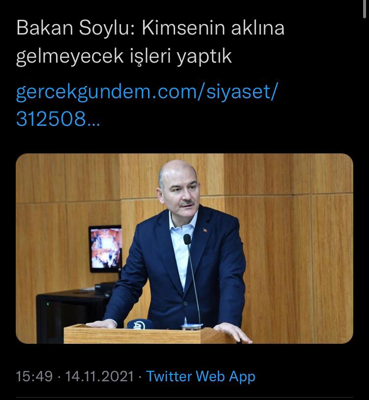 Mesela Cizre Bodrumlarında diri diri insan yakmak gibi...!!! #SüleymanSoylu <a href="/RTErdogan/">Recep Tayyip Erdoğan</a>