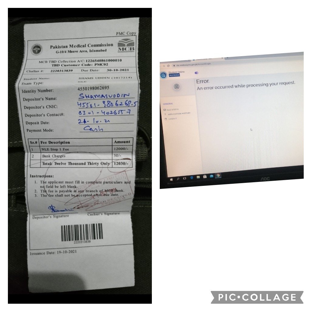 dins5846's tweet photo. @humnewspakistan (pak medical commision) i told u about my this issue about 20 times and i sent u email it@pmc.gov.pk about 25 times but u are still not solve my problem i am in big depression because my exam have only 15 days left if i not appear in exam i will attempt suicide https://t.co/ERoaFZPVxi