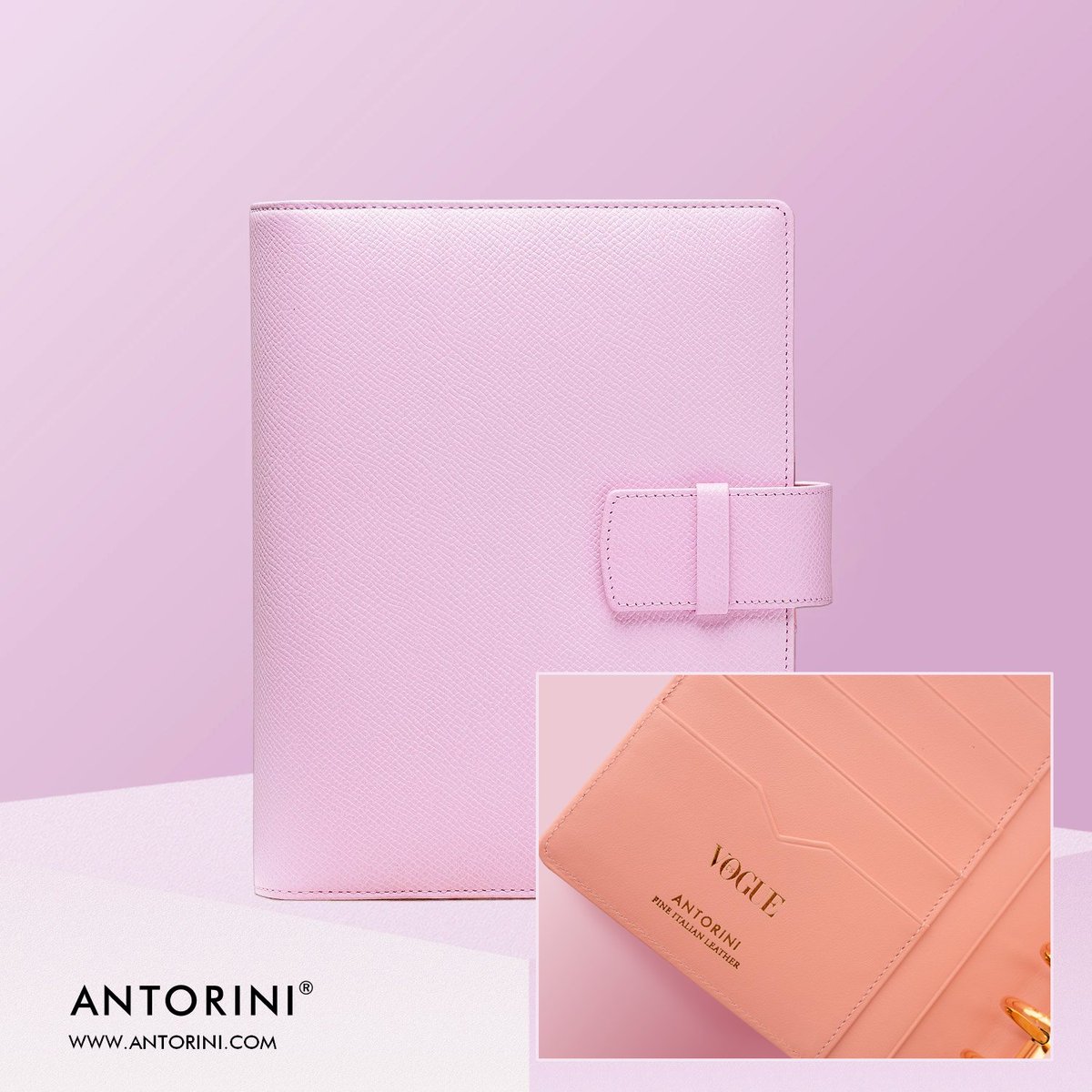 Antorini_com's tweet photo. 💜 CONNECTION OF ANTORINI AND VOGUE  💜
Realization of a luxury women's diary in A6 size with VOGUE CS logo. The finest Italian GRITTI leather and a gold-plated ring drive.
https://t.co/paKl4XWrGP

@voguemagazine #Vogue #Antorini #fashion #diary #organizer #corporategifts https://t.co/g2qKRKM9vx