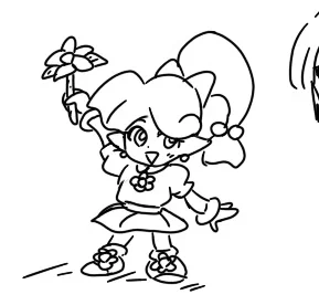 ほとんどいつも描いてる絵のまんまやんけ… 
