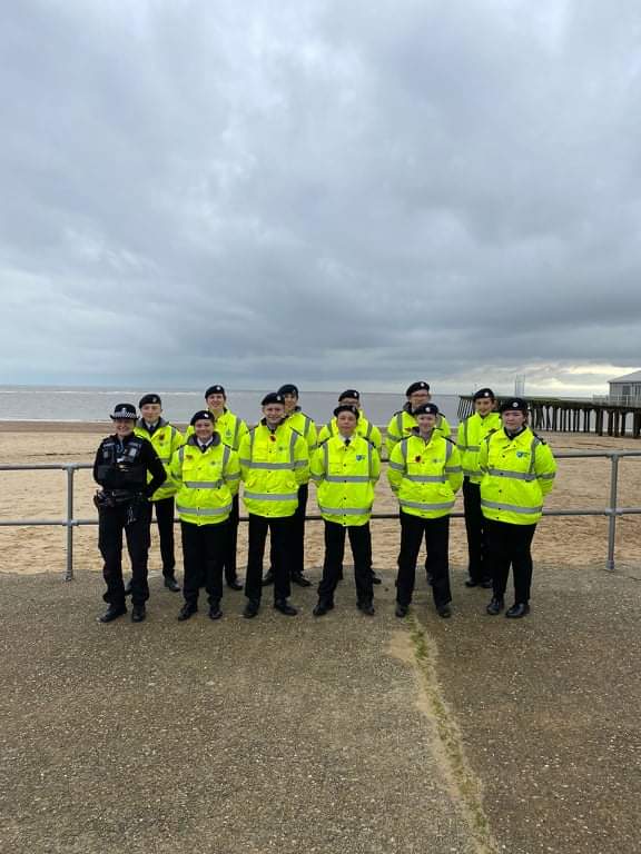 LowestoftPolice's tweet photo. "Lest we Forget"We would like to say a special thank you today to the Officers,Emergency Services cadets and to all the community who were together in Remembrance.  #escadets #SuffolkSpecials @SPVolunteers @NationalVPC #Lowestoft #Beccles #Bungay @NthLowestoft16 
#1330 https://t.co/yECrgvoiyJ