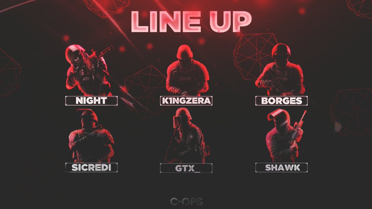 ENDURANCECOPS's tweet photo. Aรญ estรก, nossa line up competitiva de @CriticalOpsGame, esperamos ร torcida de vocรชs! #GoeNc #KeepEnduring https://t.co/yOh8AUWHLC