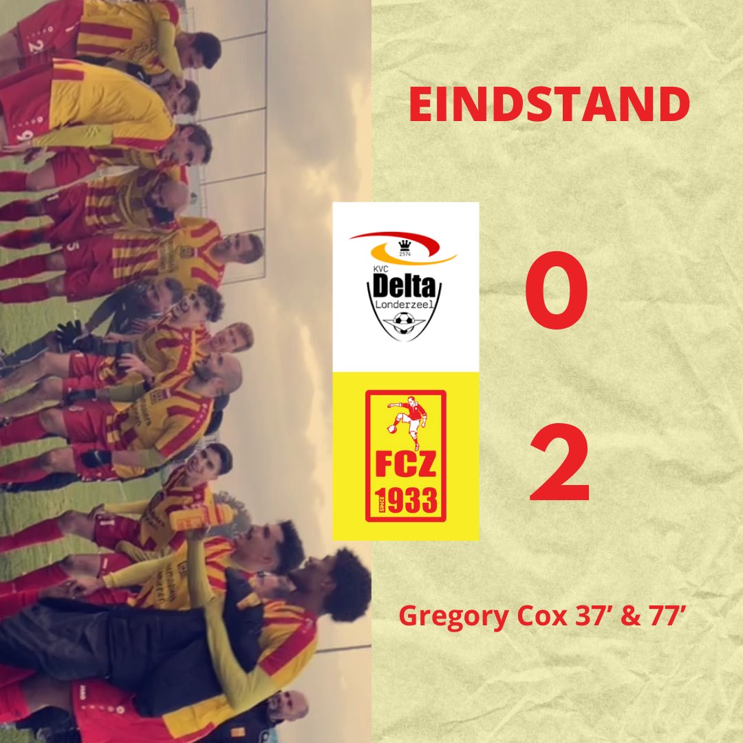 FCZemst's tweet photo. 0-2 overwinning op Delta! Forza eerste plaats! https://t.co/zKLyAapr97