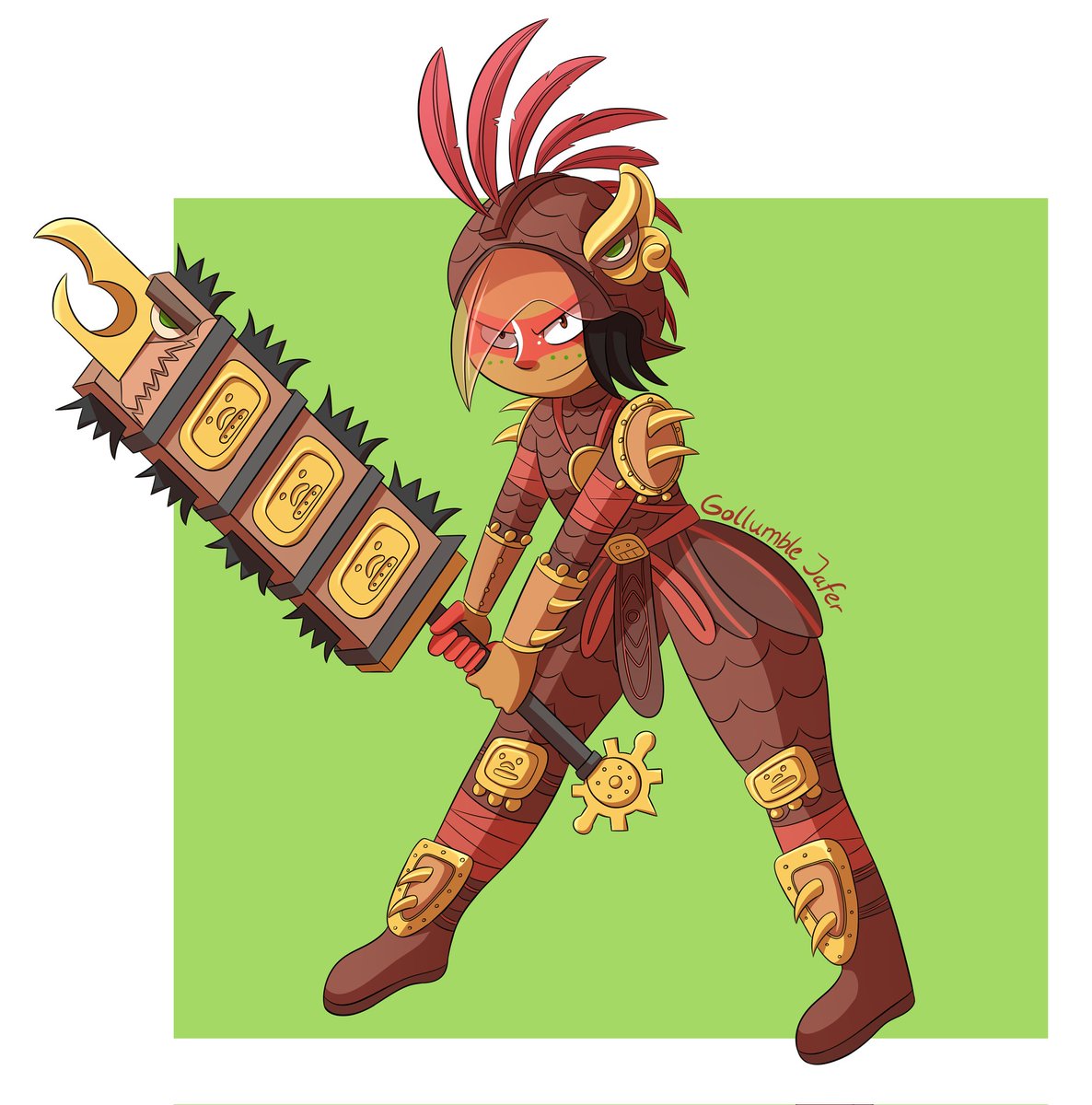 gollumble's tweet photo. 'I am the Eagle Warrior!' 

#MayaAndTheThree #maya #MayaAndTheThreefanart #fanart #cartoon #art #drawing #digitalart #digitaldrawing #digitalartists #artontwitter #artist #artistsontwitter https://t.co/8ucbf6pxlt
