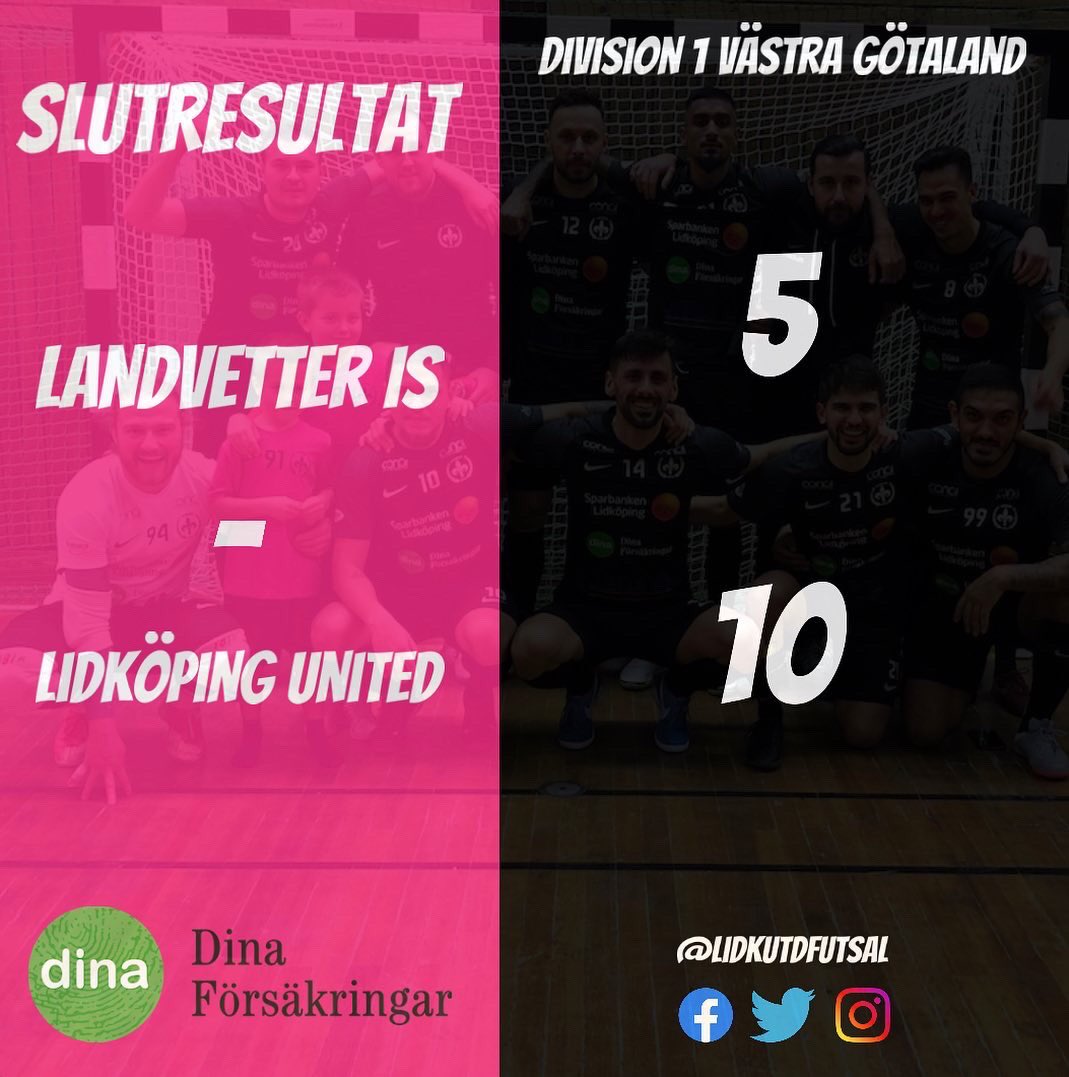 Lidkutdfutsal's tweet photo. #SEGER | Vi vinner dagens bortamatch mot @Landvetteris med 5-10.
#WanTuTri #LuOnTour https://t.co/8dYIerpXL1
