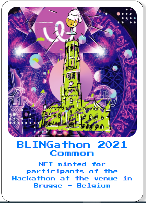 GreenAltCrypto's tweet photo. Just on my way back from the #BLINGathon in Brugge.
Here is the @Energywebx $EWT #NFT that I received as a participant!
Thanks everyone there for the awesome experience and meet-up. https://t.co/pt9LnO34il
