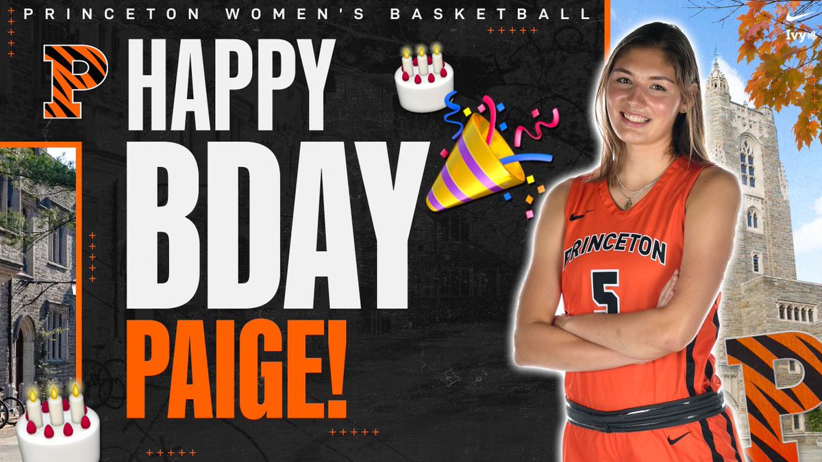 PrincetonWBB's tweet photo. What a dayβΌοΈHome opener and @paige_morton_ βs birthday!
Have yourself a day, Paigey Girl! π₯³
#BirthdayBucket #VlogQueen https://t.co/BNTsb9JVMB