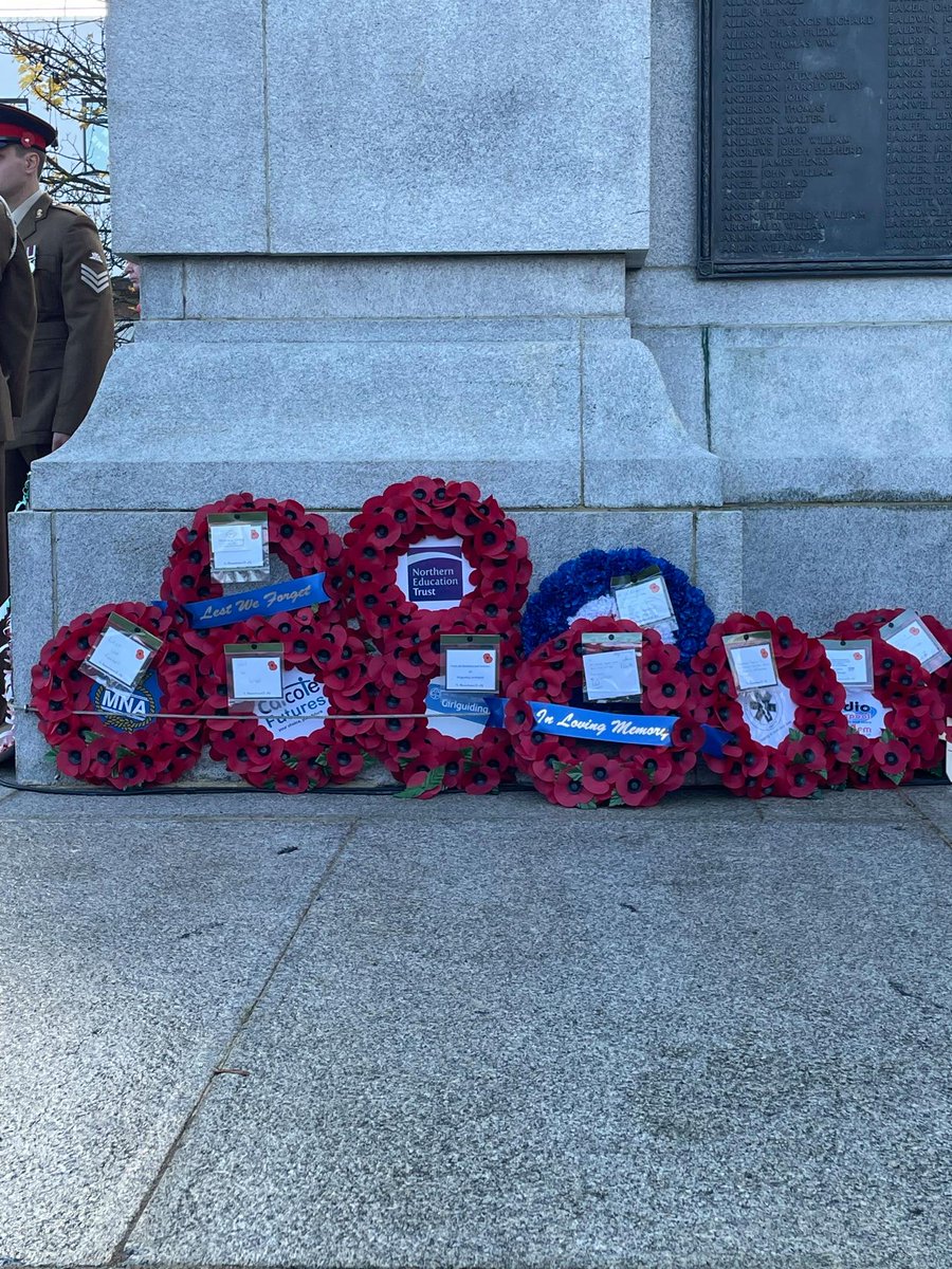 Today, for the first time, student representatives from <a href="/catcotefutures/">Catcote Futures</a> took part in 2 Remembrance day parades, one at the Headland and one at Victory Square. The learners took part in the parade, marched well, laid wreathes and observed the 2 minutes silence. #focusonwhatweCANdo