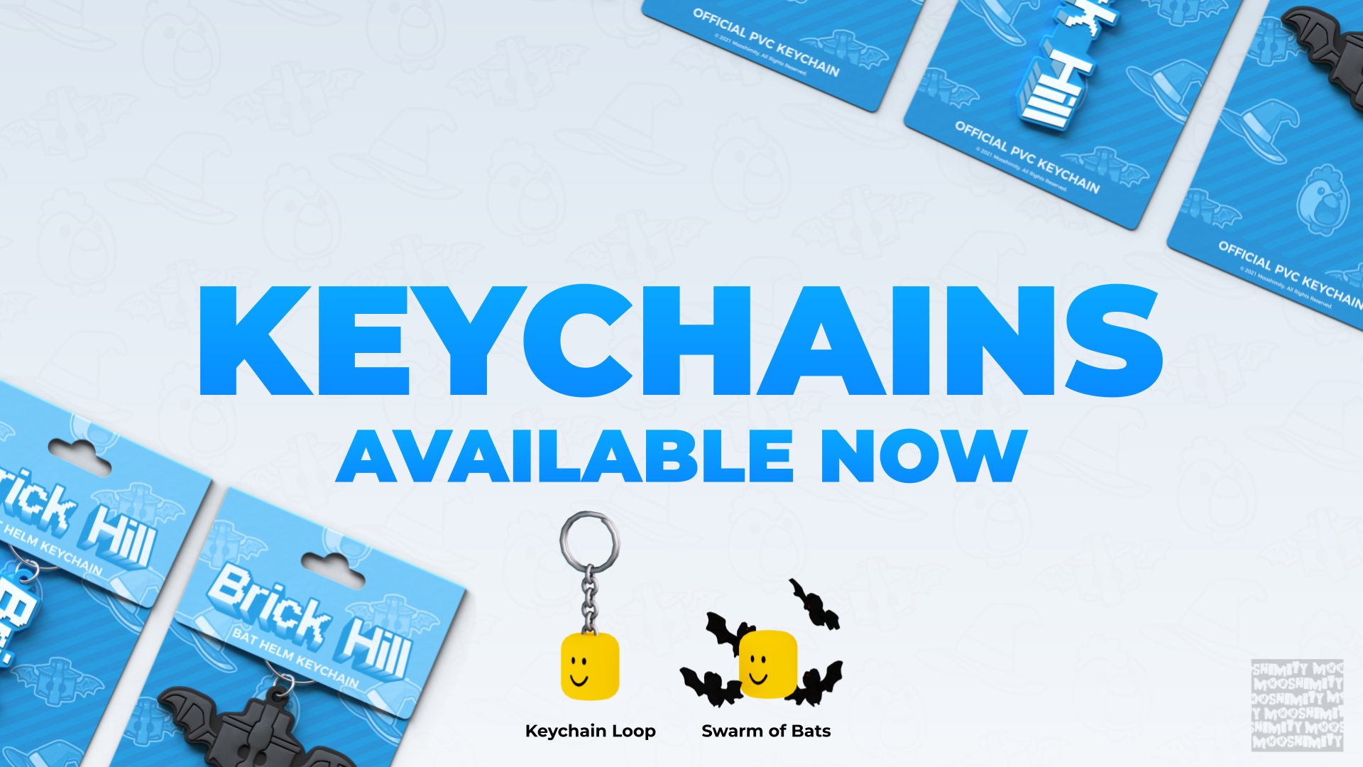 Brick Hill on X: New keychains are being worked on and will be released at   in the future for $9.59 USD each! They'll come with  two virtual items through codes and