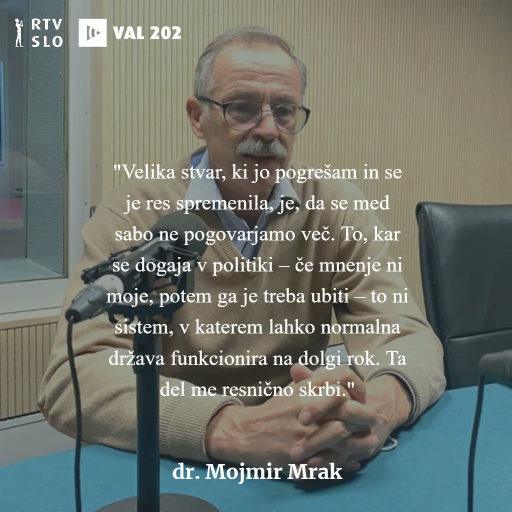Val202's tweet photo. 🎙️ Današnji #NedeljskiGost je dr. Mojmir Mrak.

Pogovor najdete tukaj ⏯️ https://t.co/czXiK6uITE https://t.co/3bzp3mejFE