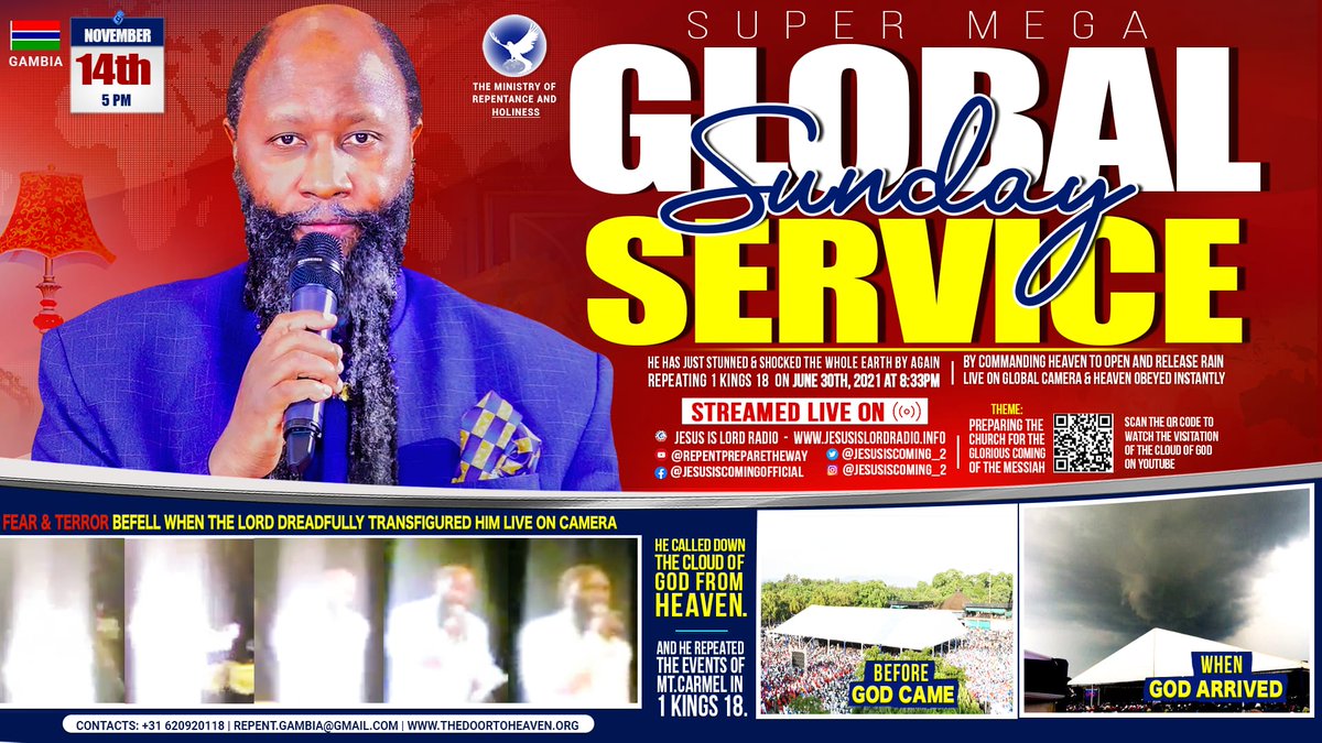 Karibuni watu wa THAMANI wa MUNGU ktk ibada ya ucku wa leo itakayorushwa LIVE kwa youtube streaming. Njoo upate NENO la uzima na kujiandaa na kurudi wa YESU KRISTO ili unyakuliwe.
KARIBUNI WOTE TUMTAFUTE MUNGU PAMOJA.