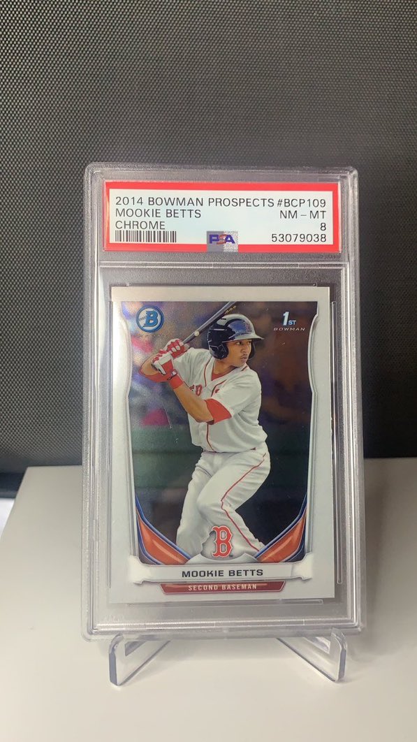 BsblAuthority's tweet photo. 🚨LAST DAY SORRY FOR THE DELAY🚨
 
2014 Bowman Mookie Betts 1st Chrome

Steps to Enter: 

1️⃣ Follow Us 
2️⃣ Retweet this post

Winner will be announced TONIGHT @ 10pm eastern! https://t.co/VrjsKS2CGF