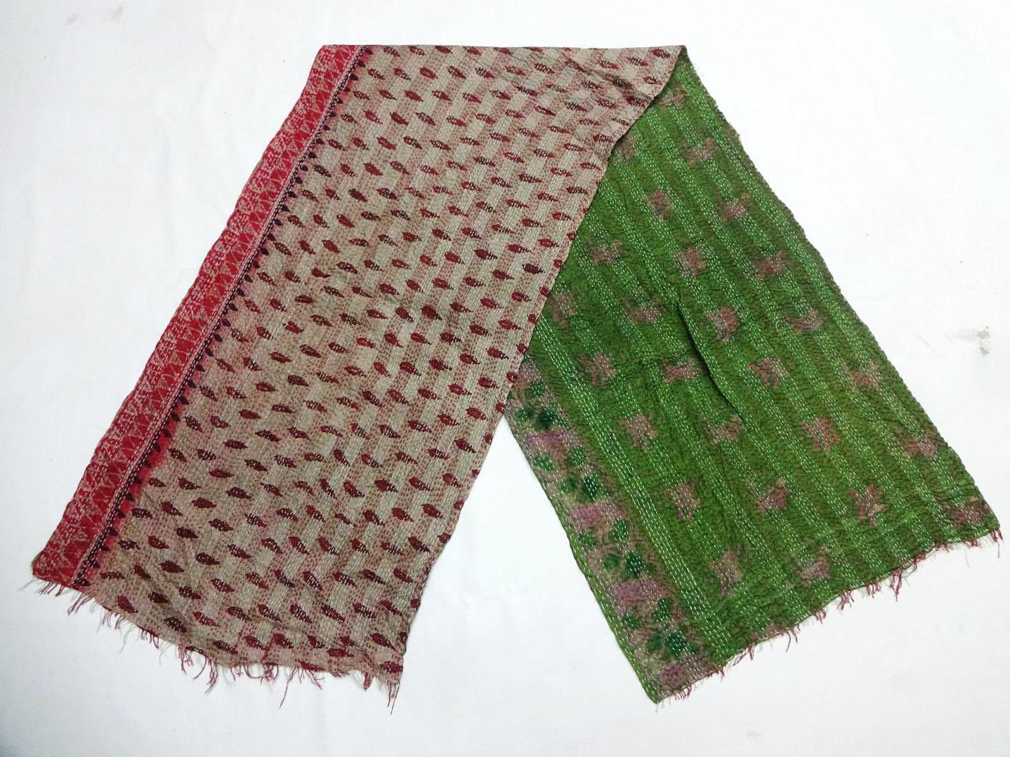 Silk Scarf Neck Wrap Stole veil Sew Long Valentines Day Scarves handmade KI97
