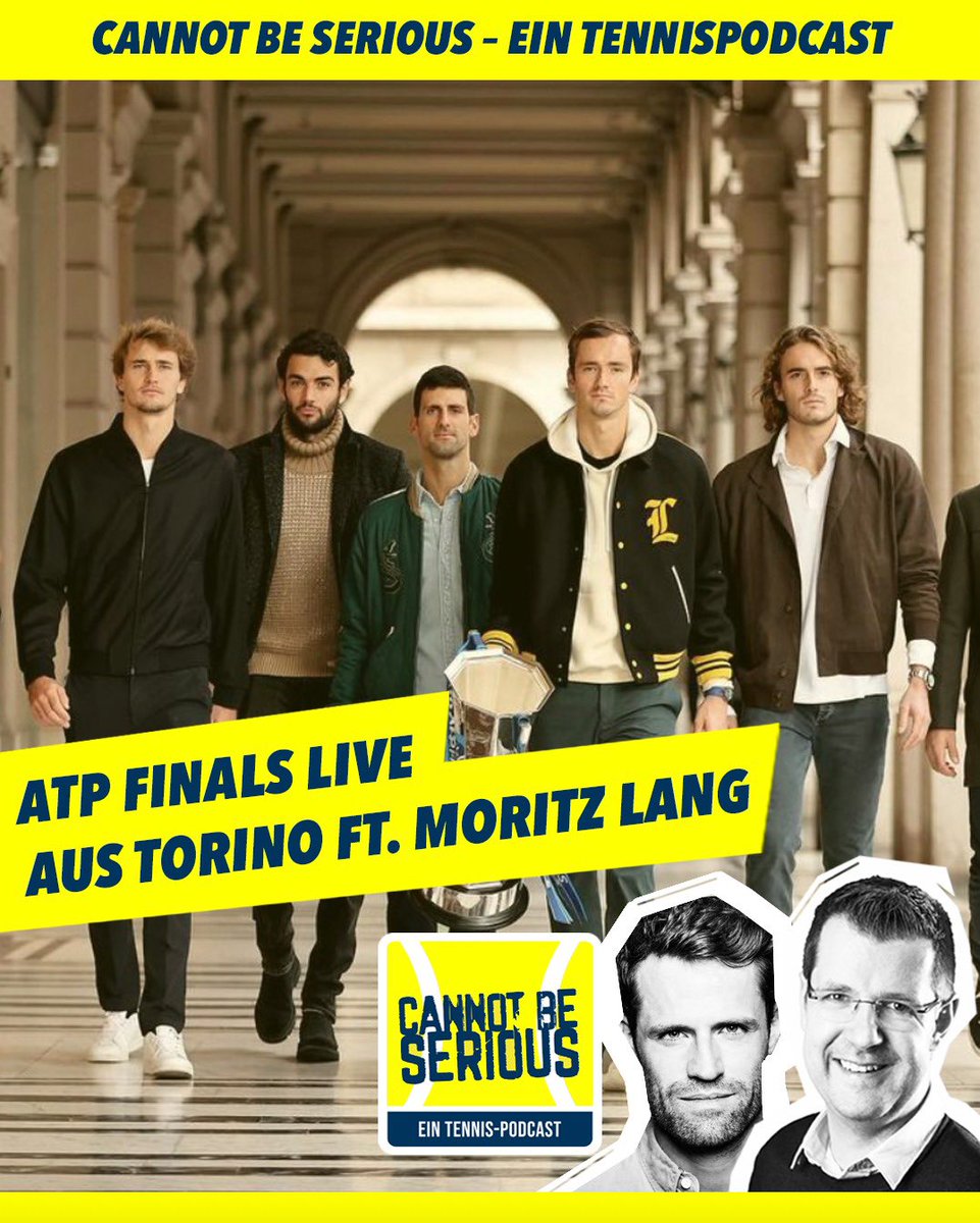 Sky_MarcelM's tweet photo. Nicht, dass ich es vergesse: Podcast geht hier in Turin natürlich auch ganz gut, die aktuellen Folge #CANNOTBESERIOUS mit @Sky_Moritz und mir - ab sofort in Eurem Podcatcher! 🇮🇹🎙🎾🎉 https://t.co/NHid8Mufmu
