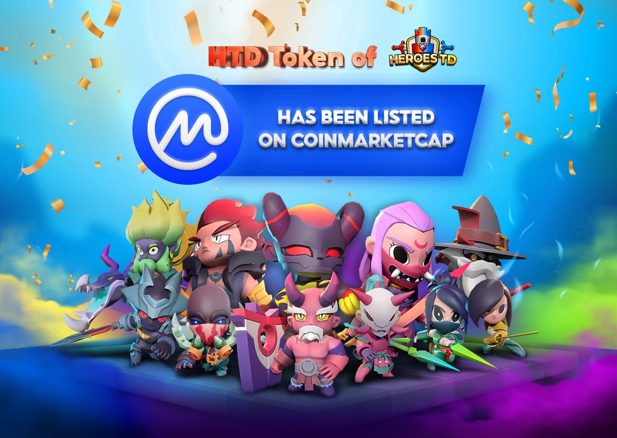 Congratulations to the HeroesTD community on hitting a new milestone! HTD Token has been listed on CoinMarketCap.
🏆🏆🏆 Participate at: dapp.heroestd.io/bounty
✅ Get an IDO slot on Discord: discord.gg/heroestd
#heroestd #NKTHOLDINGS #nftgame