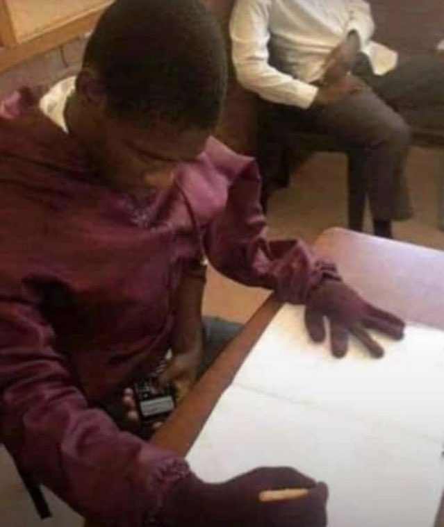 If he gets caught they should at least give him marks for creativity 🤌🏾😭#exams2021 Now I know what to do tomorrow