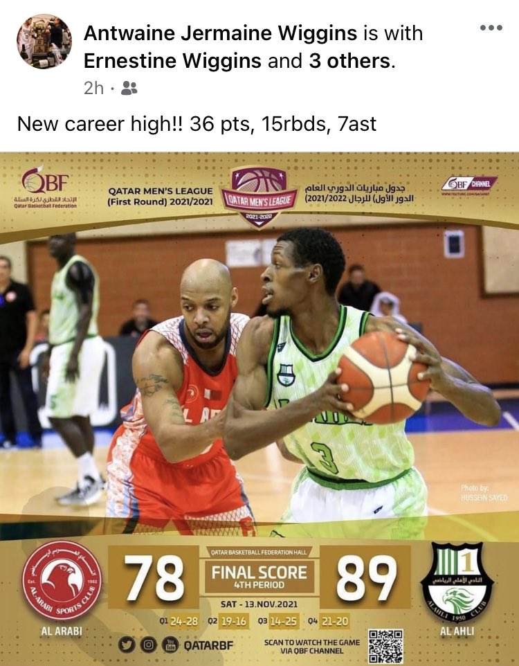 valande64's tweet photo. Post my cousin met his all time high overseas!  Antwaine was all over this game!! https://t.co/i8SE6skYWw