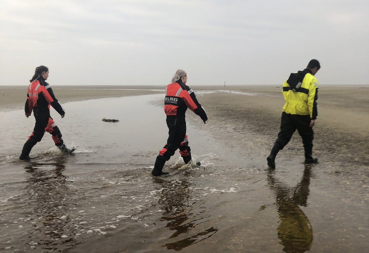 Suchaktion am Sonntag (14.11.2021) in St. Peter-Ording für zwei im Schlick feststeckende Spaziergänger. Zum DLRG-Einsatzbericht:
spo.dlrg.de/einsatztagebuc…
#wasserrettung #dlrg #stpeterording #nordsee
