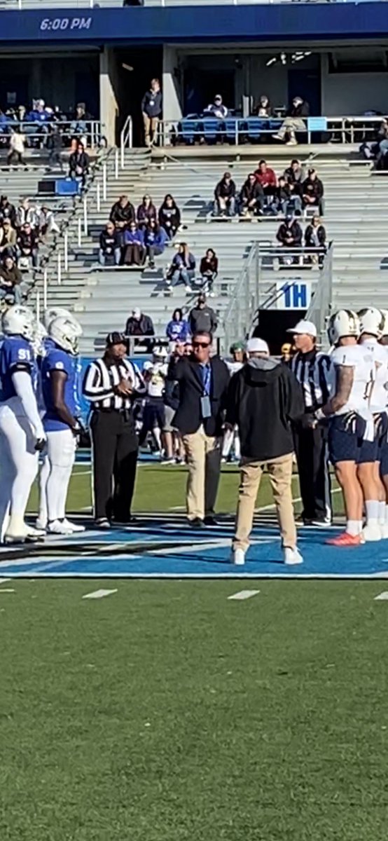 MattCrewsTN's tweet photo. Thanks to @MTSU President Dr. Sidney McPhee and Lt. General Keith Huber of the @MTVetCenter for making yesterday such and incredible experience for me and my family!! @MT_FB overcoming me losing the coin toss for a 50-3 win was a nice addition to a special day. #iamtrueblue https://t.co/6PXFey3EYv