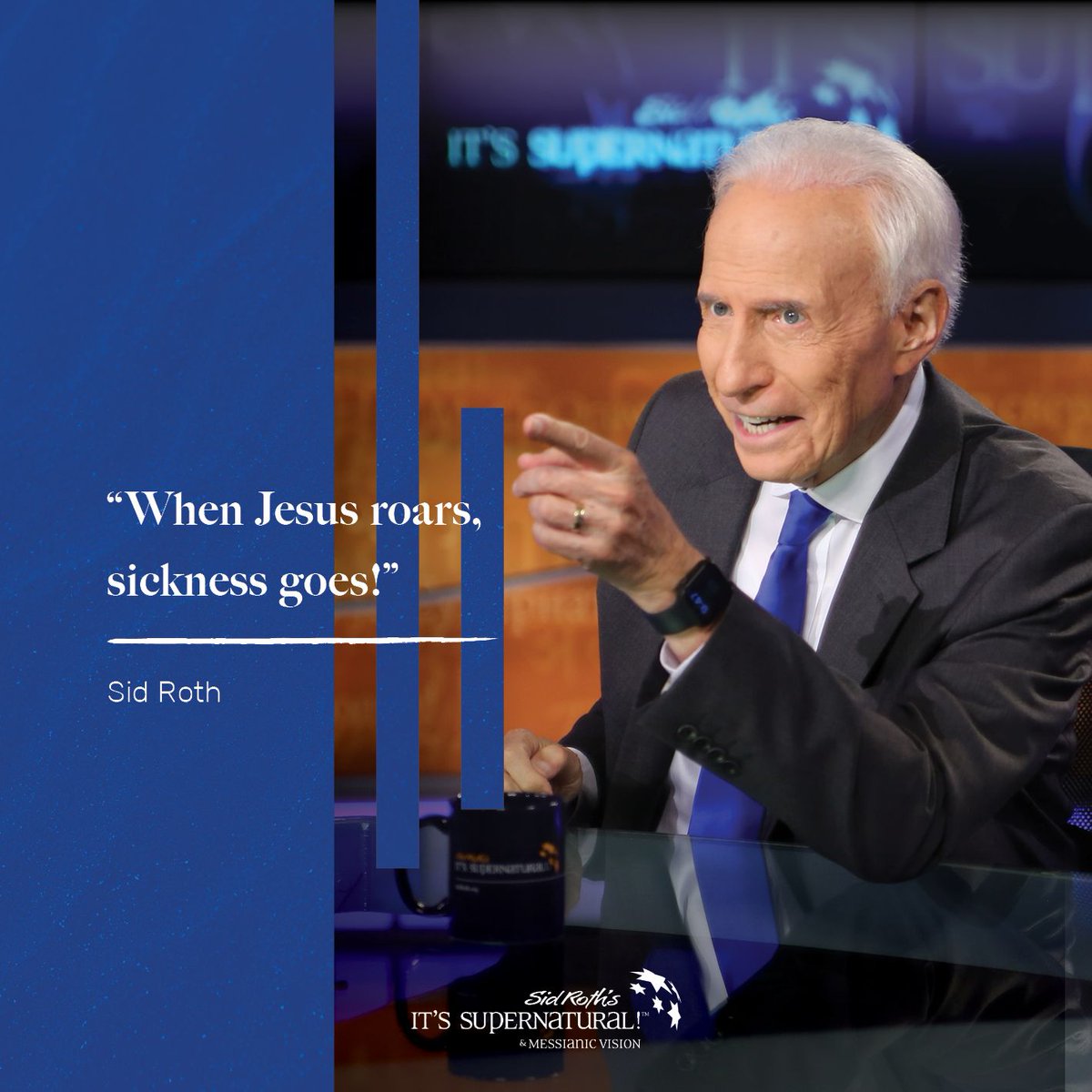 SidRothTV's tweet photo. "When Jesus roars, sickness goes!"

#SidRoth #ItsSupernatural #famousquotes #quotestoinspire #sidquote #Godswork #meetthemoment #dailywisdom #faithhopelove #dailyencouragement #morninginspiration #devotional #GodsWord #wordofGod #womenintheword #wellwateredwomen #christianman https://t.co/ITLyLU5njT