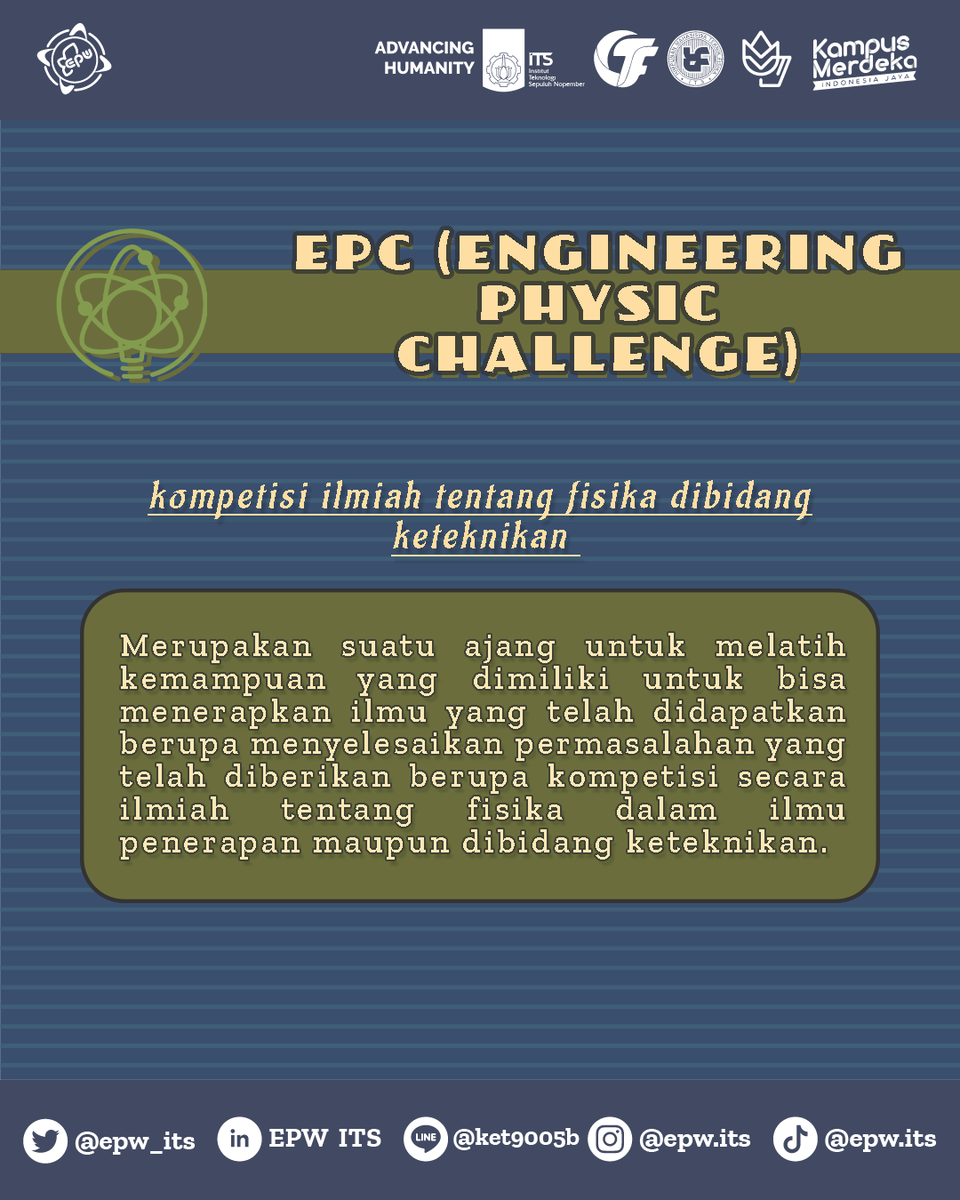 epw_its's tweet photo. [What’s in Engineering Physics Week 2022]

Perjalanan yang hebat akan dimulai🚀
What do you want to see?👀
Cari tahu ada apa sih di
Engineering Physics Week 2022

Read more about us, dan mari bersiap !

#TeknikFisikaITS
#EPW2022
#ITSSurabaya https://t.co/t8p9GfGonA