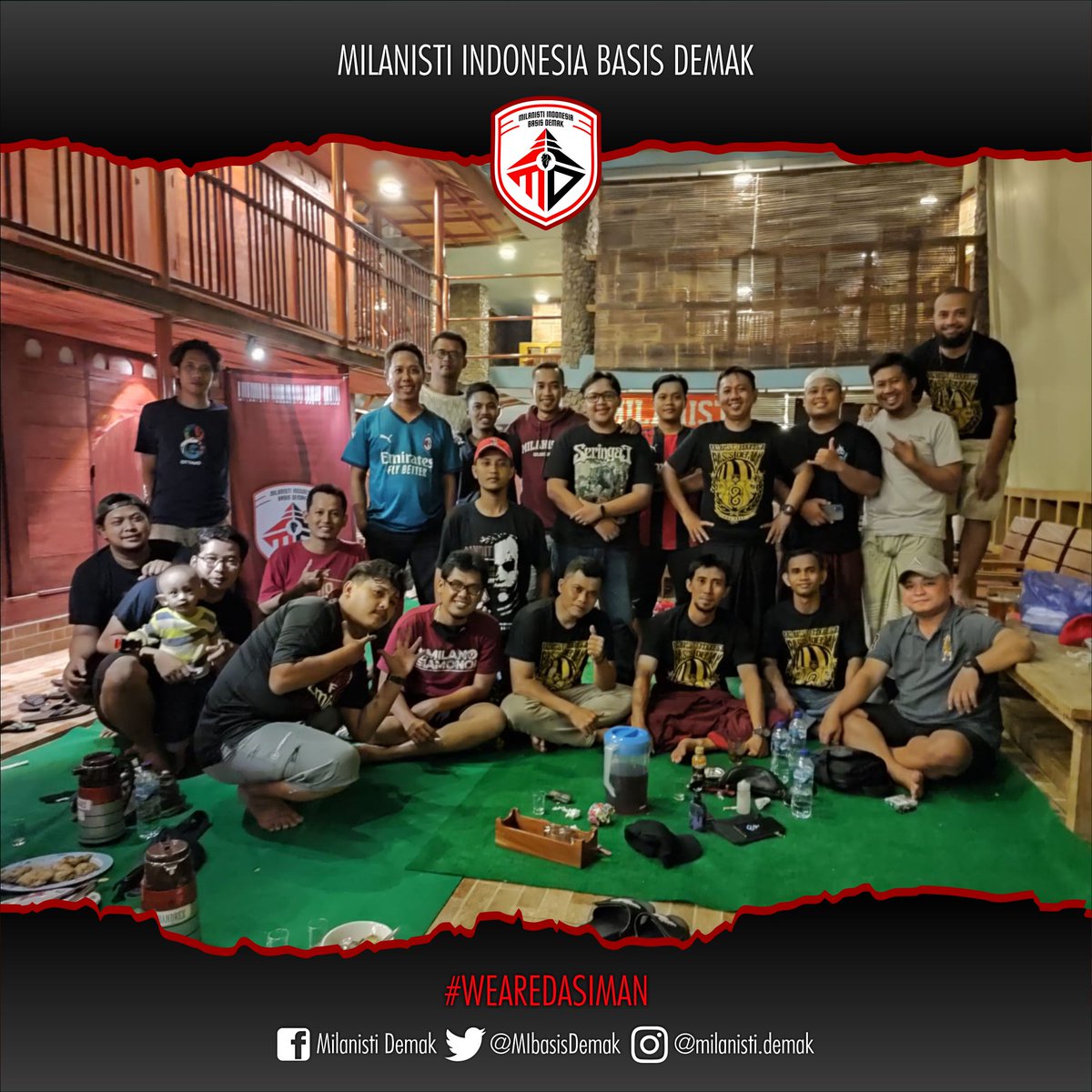misezdemak100's tweet photo. Suwun buat Sekjen @MI_JatengDIY, Humas plat H dan plat K, perwakilan dari @MIsezSMG, @MIbKudus dan @MIsezJepara yang menyempatkan hadir di event Milde Fest kami. Suwun juga buat kalian semua das!
🔴⚫
#MildeFest #MildeFest2021 #WeAreDasiman #MilanistiDemak #MilanistiIndonesia https://t.co/ZqipuEiTxy