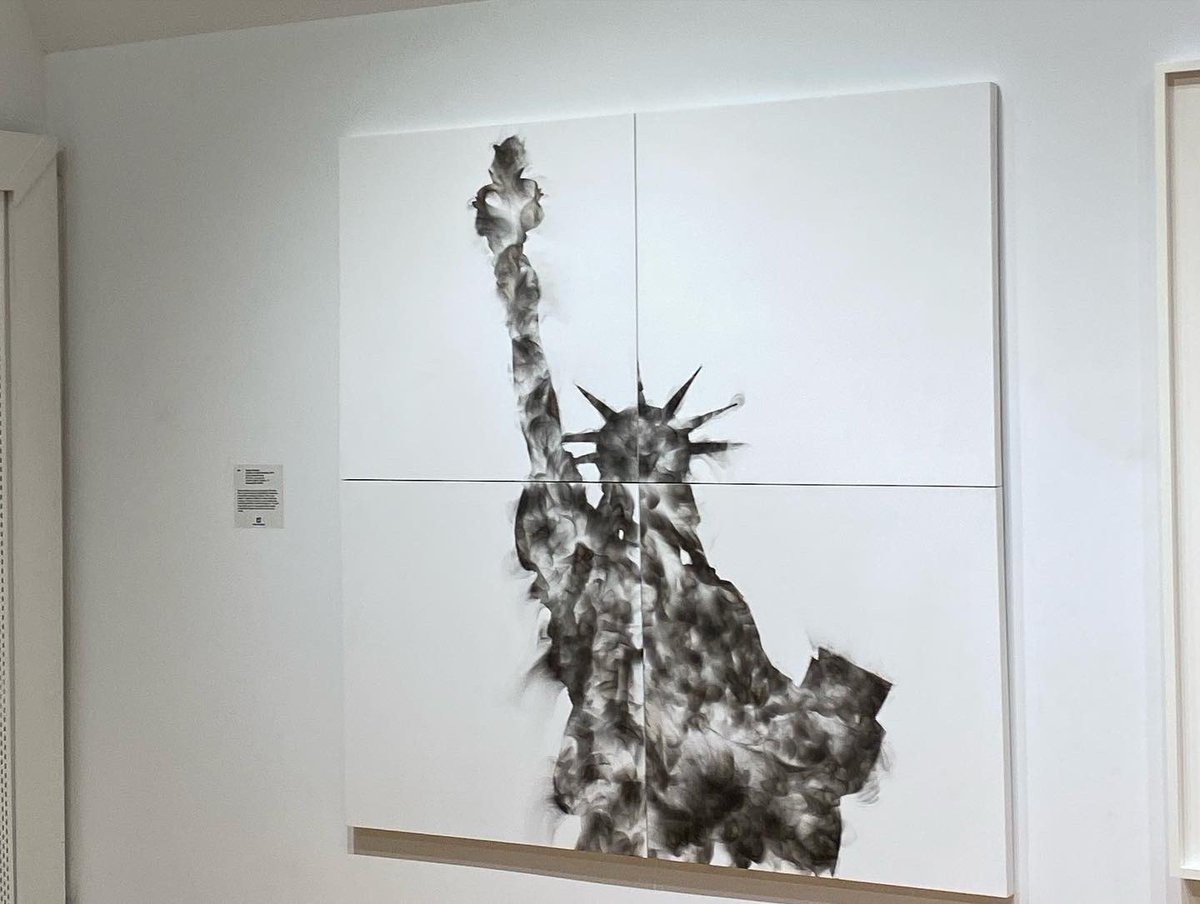 olinewalk's tweet photo. Spectrum 2021! I may or may not have gone home with a painting that wasn’t a paint by numbers. #artauction #Spectrum #huntermuseum https://t.co/lyZy8FdNHR