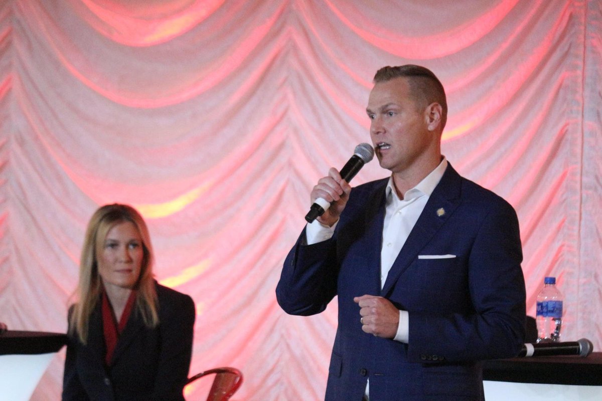 brettlindstrom's tweet photo. Thanks to all those who tuned in to the Cass County GOP Debate last night. It was an honor to be with you, &amp; to share my vision for the Next Generation of Conservative Leadership for Nebraska. If you missed the debate, watch here: https://t.co/sAtxdyvOH4

📸 | Matt Johnson https://t.co/MWw9A9lTLw