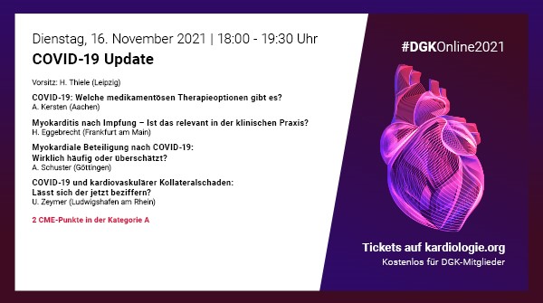 Dominik Scharpf (@dscharpfmd) on Twitter photo ⚡️ Sehr wichtige #Fortbildung der <a href="/DGK_org/">Deutsche Gesellschaft für Kardiologie</a> ⚡️
⏰Dienstag, 16.11., 18-19:30 Uhr, online 📟
Im Kontext von #COVID19 wird besprochen:
▶️ Medikamentöse Therapie
▶️ Myokarditis nach Impfung
▶️ Myokardiale Beteilung nach C19
▶️ Kollateralschäden durch C19
Dabei sein lohnt sich💥 ⚡️ Sehr wichtige #Fortbildung der <a href="/DGK_org/">Deutsche Gesellschaft für Kardiologie</a> ⚡️
⏰Dienstag, 16.11., 18-19:30 Uhr, online 📟
Im Kontext von #COVID19 wird besprochen:
▶️ Medikamentöse Therapie
▶️ Myokarditis nach Impfung
▶️ Myokardiale Beteilung nach C19
▶️ Kollateralschäden durch C19
Dabei sein lohnt sich💥