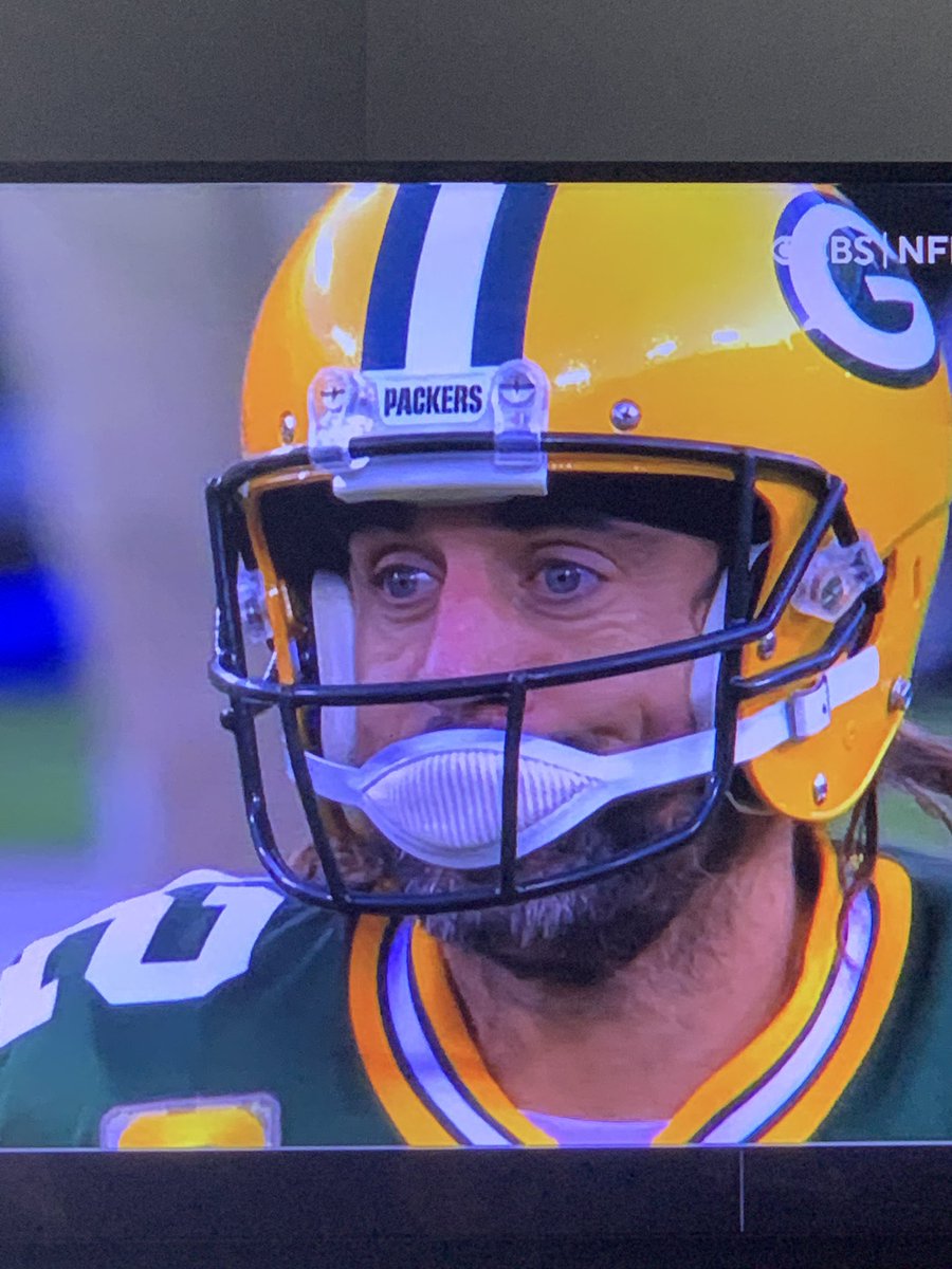 BootySoap's tweet photo. Aaron Rodgers new #NFL #COVID #maskmandate #packers #seahawks https://t.co/rKlZTwsiF8