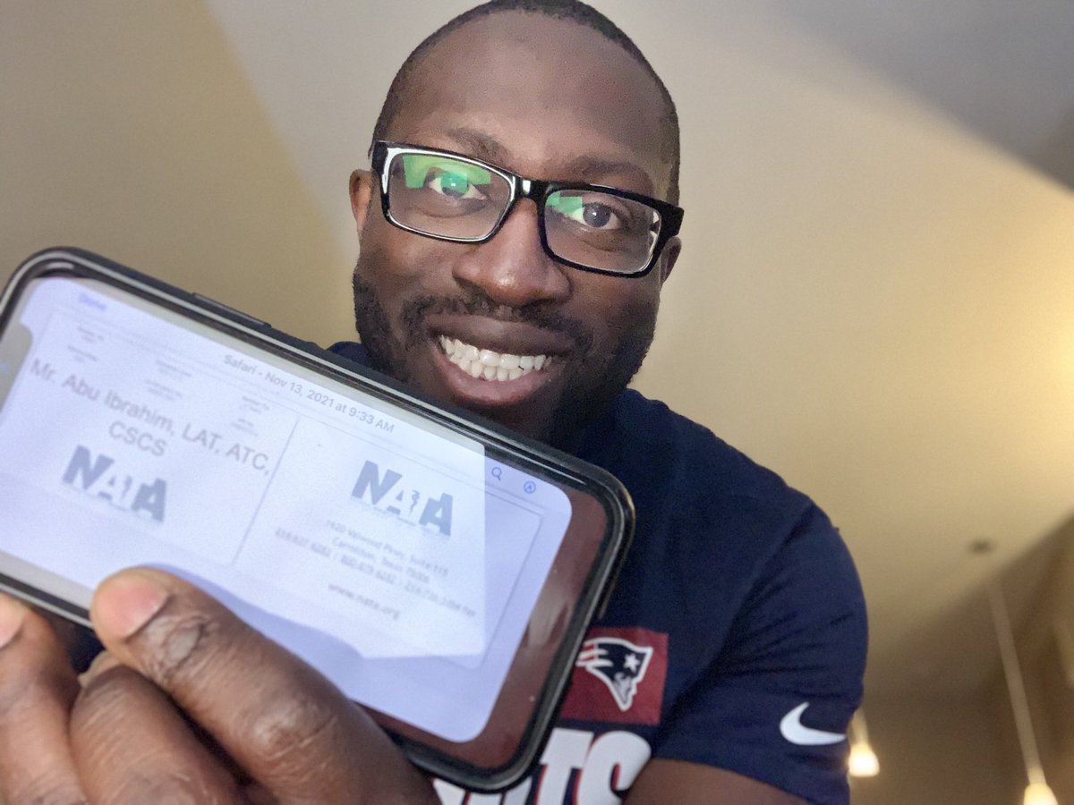 WPU_SportsMed's tweet photo. Statesmen Sports Medicine highly values being @NATA1950 members and members @MAATAD5 and @IowaATSociety! Next up in our series of #showmeyourmembership is Abu Ibrahim, LAT, ATC, CSCS https://t.co/XxcxxiNdEu