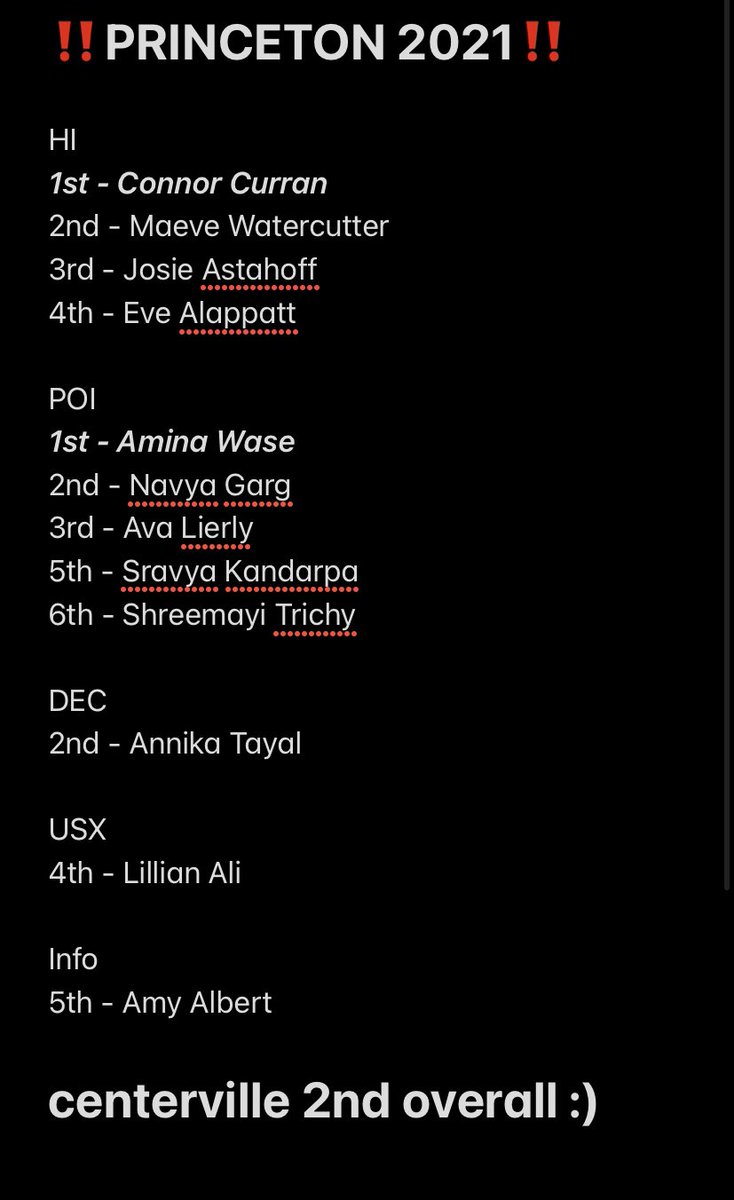 princeton!!! congrats to everyone who competed yesterday.. we LOVE to see so many people in HI &amp; POI this year😇#EPND #CHSSpeechandDebate
  <a href="/TheHerdCHS/">The Herd™</a> <a href="/OHSpeechDebate/">The Ohio Speech and Debate Association</a>