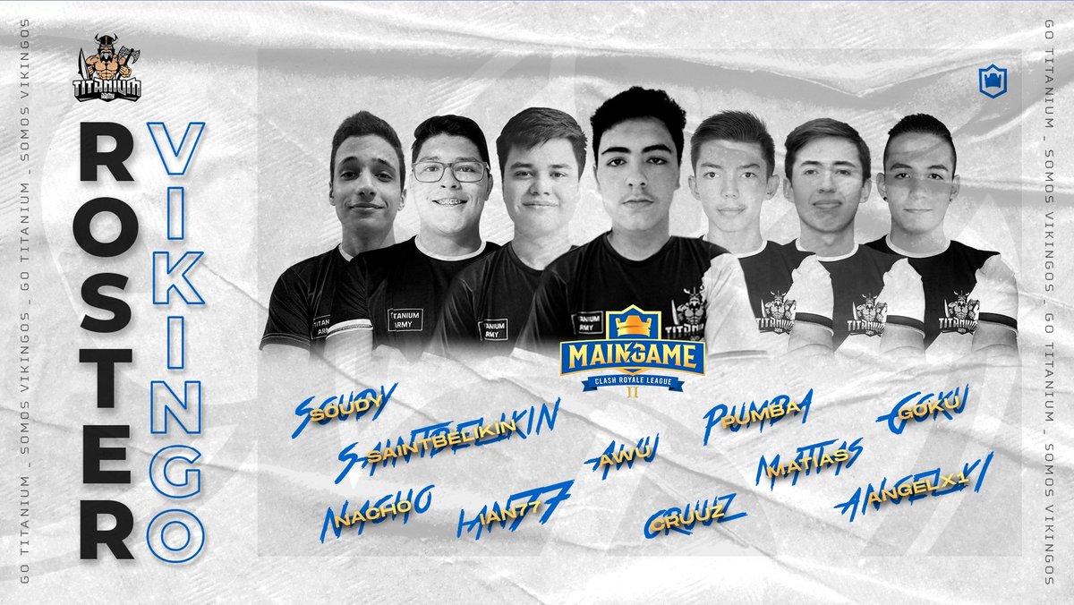 #CR | Roster Official

A continuación los vikingos que nos representarán en la <a href="/MaingameGg/">Maingame GG</a> 🏆

🇪🇬 <a href="/soudy_cr/">Soudy CR</a>
🇬🇧 <a href="/SaintBelikin/">Dan</a>
🇨🇱 <a href="/_NaCHo_CR/">ACE NaCHo</a>
🇨🇱 @Matii__Cr
🇺🇸 @GolovlevIan
🇨🇷 <a href="/Jafo004/">Jafo04</a>
🇨🇷 <a href="/Pumba_03/">ACE I Pumba™</a> 
🇨🇷 <a href="/xGoku22_/">•Goku22•</a>
🇲🇽 <a href="/1_angelx/">AngelX 1</a>
🇲🇽 <a href="/CruuzZ0/">Carlos Cruz𓆰𓆪</a>

¡Que thor se sienta orgulloso!

#GoVikingos 🪓